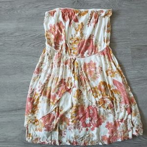 Kimchi Blue Strapless Floral Mini Dress